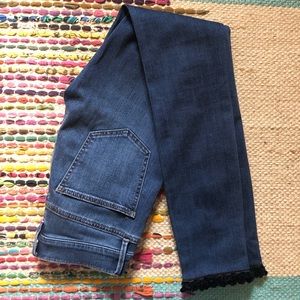 Ann Taylor skinny jeans with fancy piping